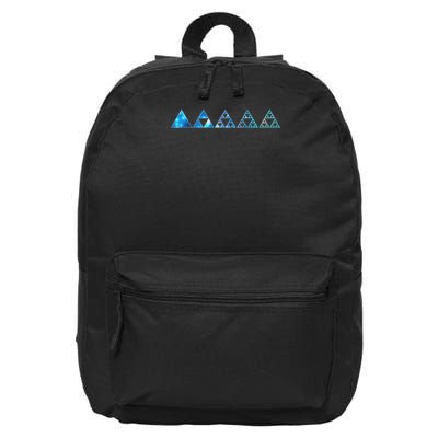 Math Sierpinski Triangles Fractal Geometry Mathematics 16 in Basic Backpack