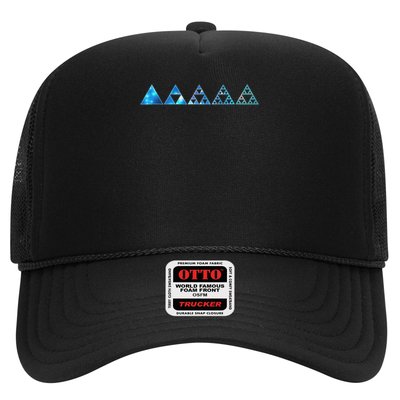 Math Sierpinski Triangles Fractal Geometry Mathematics Trucker Hat