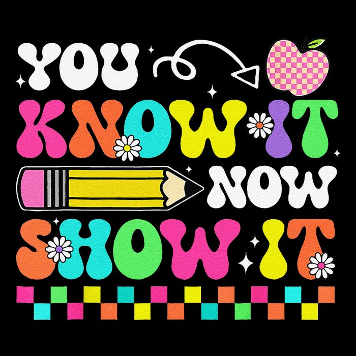 Motivational State Testing Test Day You Know It Now Show It Drawstring Bag