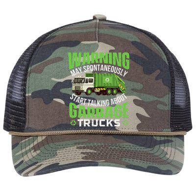 May Start Talking About Garbage Trucks  Retro Rope Trucker Hat Cap