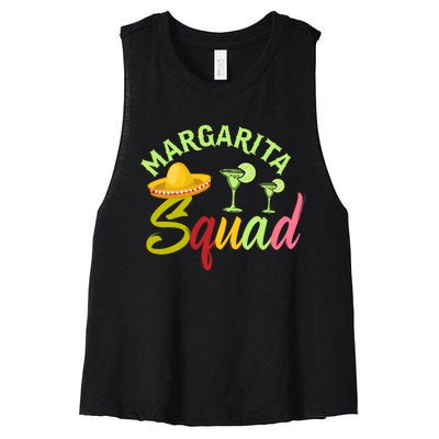 Margarita Squad T Women's Racerback Cropped Tank