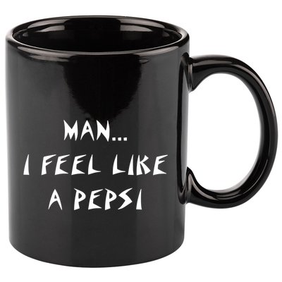 Methsyndicate Shaniacidal Twaindencies Man I Feel Like A Pepsi 11oz C Handle Ceramic Mug