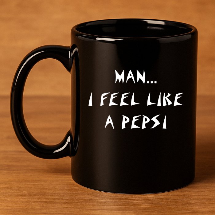 Methsyndicate Shaniacidal Twaindencies Man I Feel Like A Pepsi 11oz C Handle Ceramic Mug