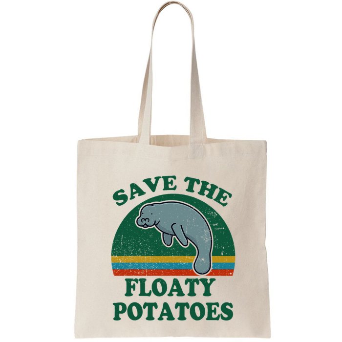 Manatee Save The Floaty Potatoes Funny Chubby Mermaid Bag