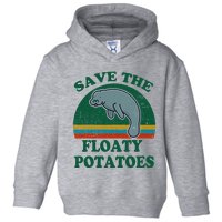 Manatee Save The Floaty Potatoes Funny Chubby Mermaid Toddler Hoodie
