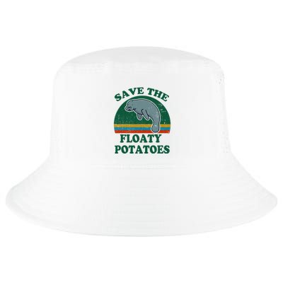Manatee Save The Floaty Potatoes Funny Chubby Mermaid Cool Comfort Performance Bucket Hat