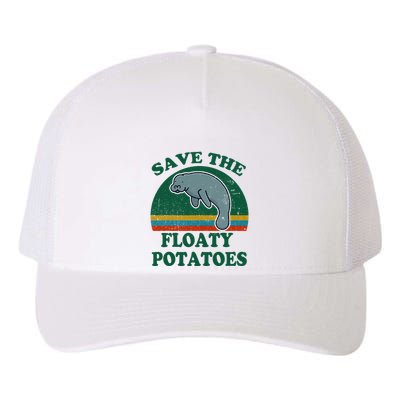 Manatee Save The Floaty Potatoes Funny Chubby Mermaid Yupoong Adult 5-Panel Trucker Hat