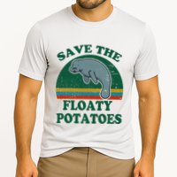 Manatee Save The Floaty Potatoes Funny Chubby Mermaid Performance Shirt
