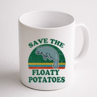 Manatee Save The Floaty Potatoes Funny Chubby Mermaid Mug