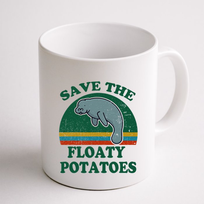Manatee Save The Floaty Potatoes Funny Chubby Mermaid Mug