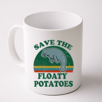 Manatee Save The Floaty Potatoes Funny Chubby Mermaid Mug