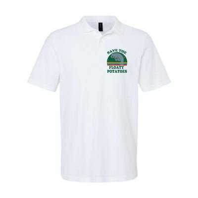Manatee Save The Floaty Potatoes Funny Chubby Mermaid Polo