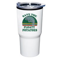 Manatee Save The Floaty Potatoes Funny Chubby Mermaid Tumbler