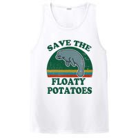 Manatee Save The Floaty Potatoes Funny Chubby Mermaid PosiCharge Competitor Tank