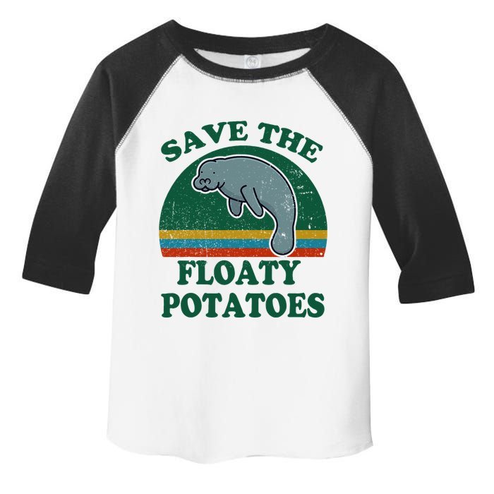 Manatee Save The Floaty Potatoes Funny Chubby Mermaid Toddler Fine Jersey T-Shirt