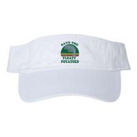 Manatee Save The Floaty Potatoes Funny Chubby Mermaid Visor