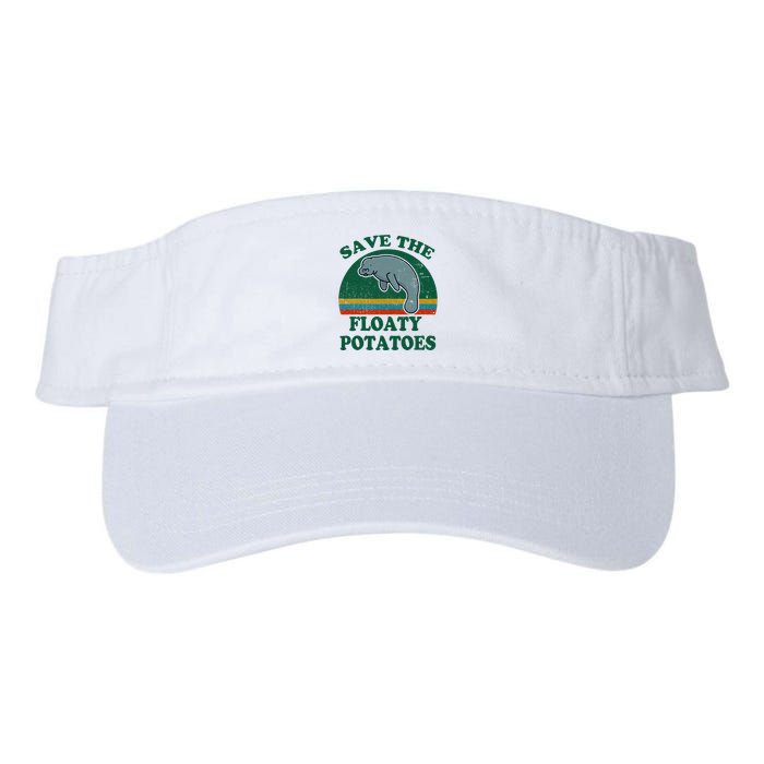 Manatee Save The Floaty Potatoes Funny Chubby Mermaid Visor