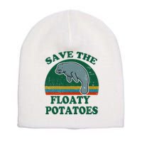 Manatee Save The Floaty Potatoes Funny Chubby Mermaid Short Acrylic Beanie