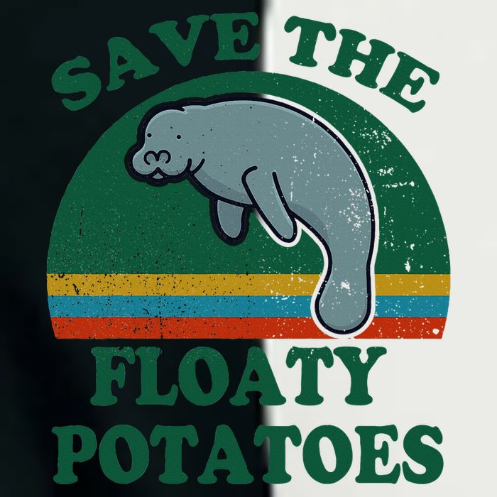 Manatee Save The Floaty Potatoes Funny Chubby Mermaid Infant Baby Jersey Bodysuit