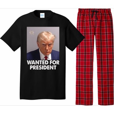 Mug Shot Trump Wanted For President Pajama Set