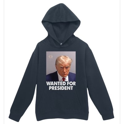 Mug Shot Trump Wanted For President Urban Pullover Hoodie