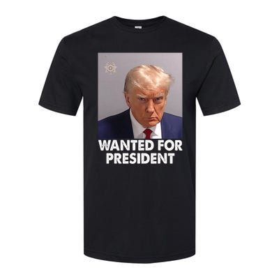 Mug Shot Trump Wanted For President Softstyle CVC T-Shirt