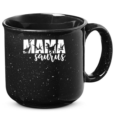 Mama Saurus T Rex Dinosaur Funny Mama Saurus Mother's Day 15oz Campfire Ceramic Mug