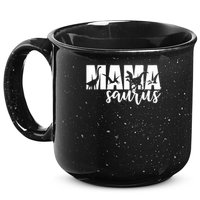 Mama Saurus T Rex Dinosaur Funny Mama Saurus Mother's Day 15oz Campfire Ceramic Mug