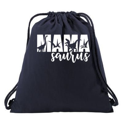 Mama Saurus T Rex Dinosaur Funny Mama Saurus Mother's Day Drawstring Bag