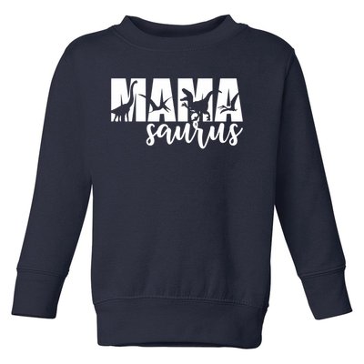 Mama Saurus T Rex Dinosaur Funny Mama Saurus Mother's Day Toddler Sweatshirt
