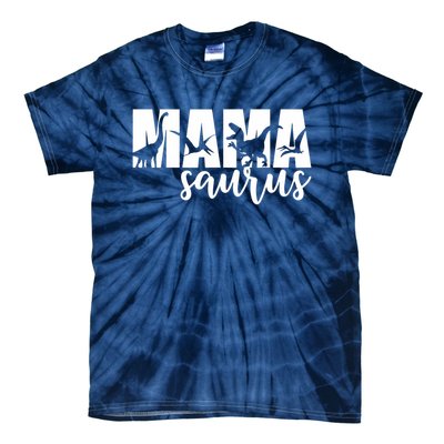 Mama Saurus T Rex Dinosaur Funny Mama Saurus Mother's Day Tie-Dye T-Shirt