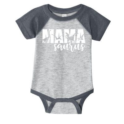 Mama Saurus T Rex Dinosaur Funny Mama Saurus Mother's Day Infant Baby Jersey Bodysuit