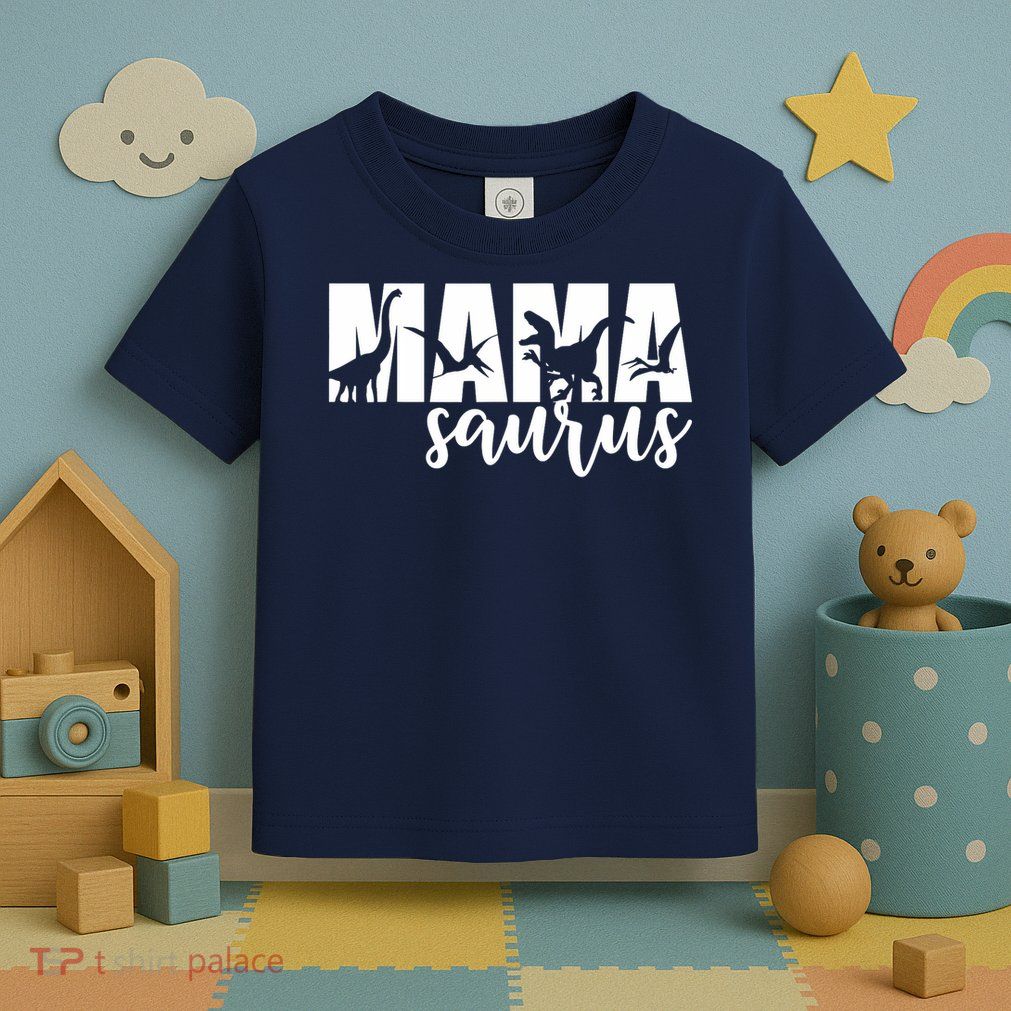 Mama Saurus T Rex Dinosaur Funny Mama Saurus Mother's Day Toddler T-Shirt