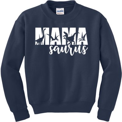 Mama Saurus T Rex Dinosaur Funny Mama Saurus Mother's Day Kids Sweatshirt