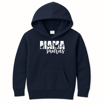 Mama Saurus T Rex Dinosaur Funny Mama Saurus Mother's Day Kids Hoodie