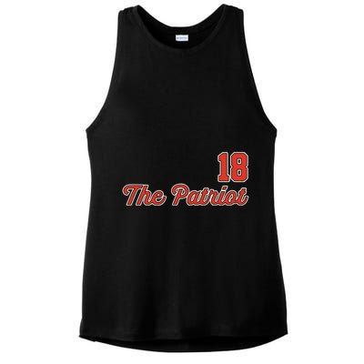 Matthew Slater The Patriot Captain 18 Ladies PosiCharge Tri-Blend Wicking Tank