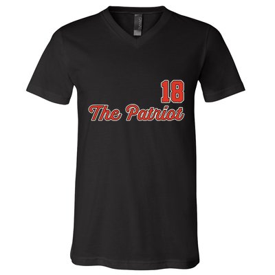 Matthew Slater The Patriot Captain 18 V-Neck T-Shirt