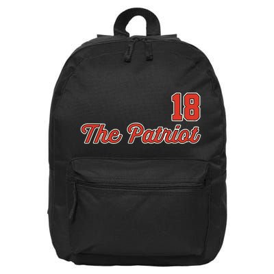 Matthew Slater The Patriot Captain 18 16 in Basic Backpack