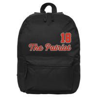 Matthew Slater The Patriot Captain 18 16 in Basic Backpack