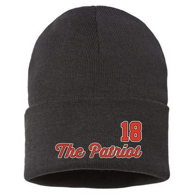 Matthew Slater The Patriot Captain 18 Sustainable Knit Beanie