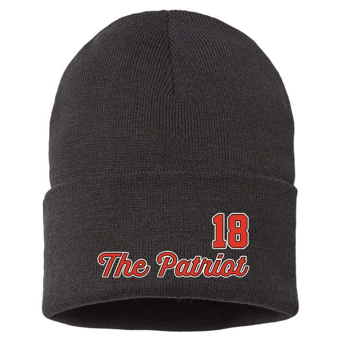 Matthew Slater The Patriot Captain 18 Sustainable Knit Beanie