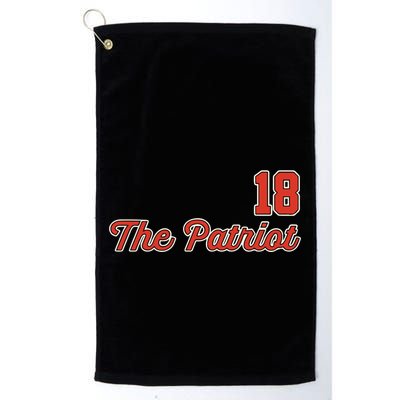 Matthew Slater The Patriot Captain 18 Golf Towel