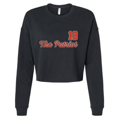 Matthew Slater The Patriot Captain 18 Cropped Pullover Crew