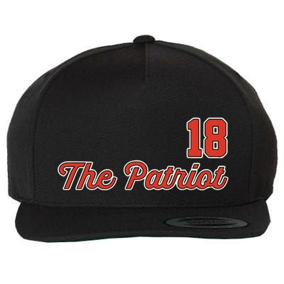 Matthew Slater The Patriot Captain 18 Wool Snapback Cap