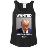 Mug Shot Trump Wanted Save America 2024 Ladies Essential Tank