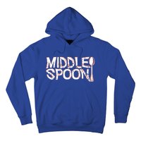 Middle Spoon Throuple Poly Polyamory Spooning Threesome Cute Gift Hoodie