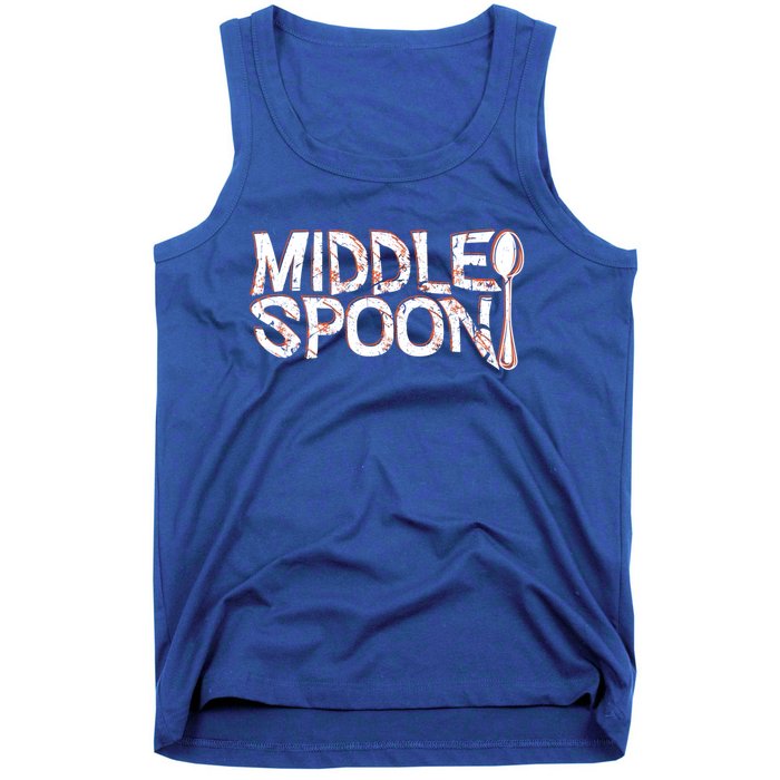 Middle Spoon Throuple Poly Polyamory Spooning Threesome Cute Gift Tank Top