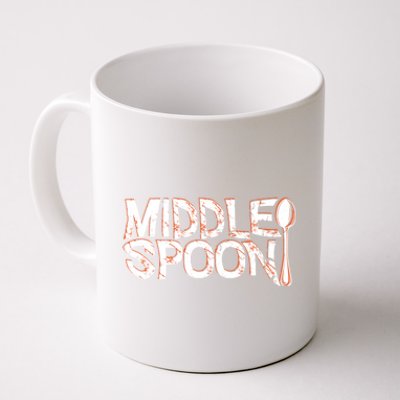 Middle Spoon Throuple Poly Polyamory Spooning Threesome Cute Gift Coffee Mug