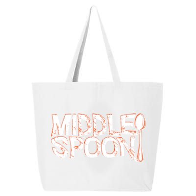 Middle Spoon Throuple Poly Polyamory Spooning Threesome Cute Gift 25L Jumbo Tote