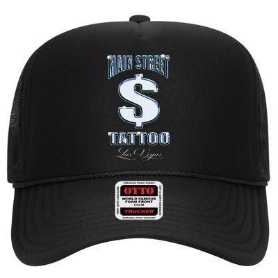 Main Street Tattoo Las Vegas High Crown Mesh Back Trucker Hat